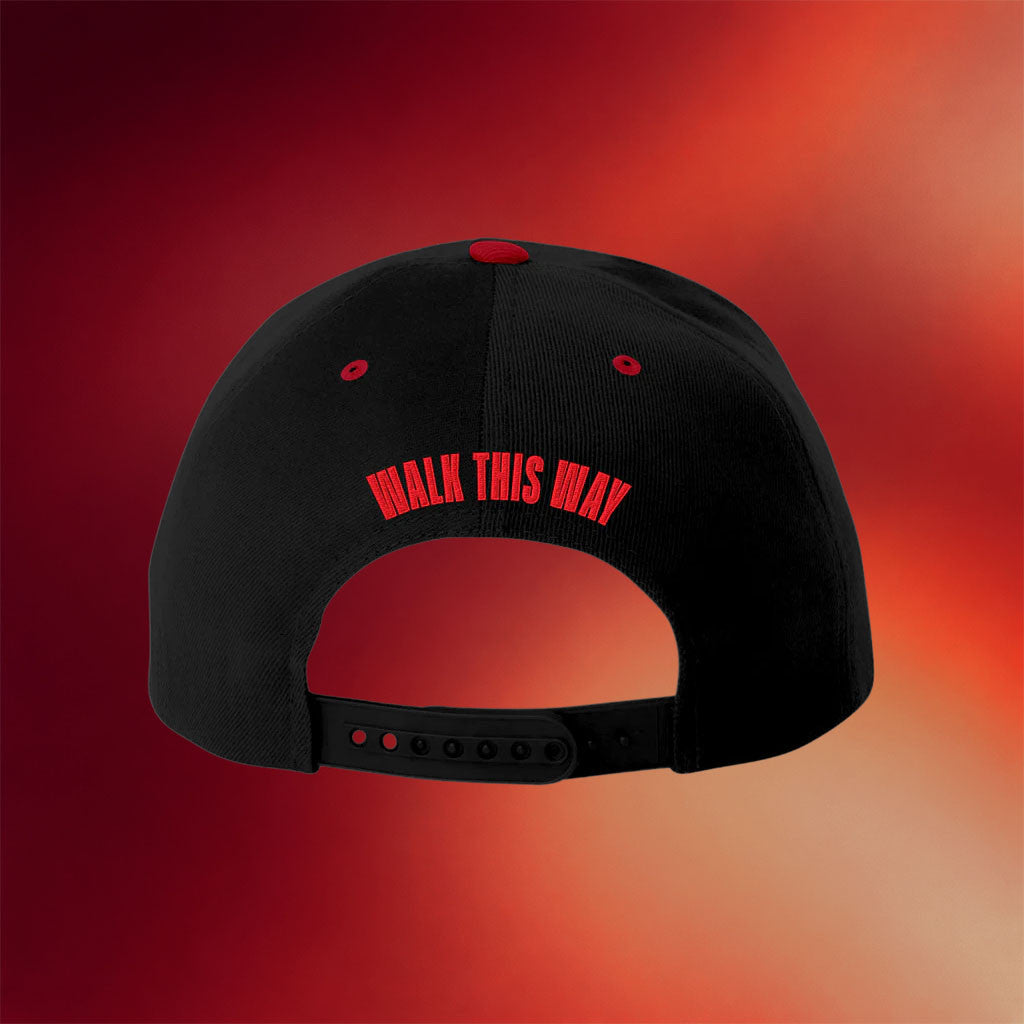 Aerosmith Merch 2026 Aerosmith X RUN DMC Walk This Way Snapback Hat Gift For Music Fans - Merchluma