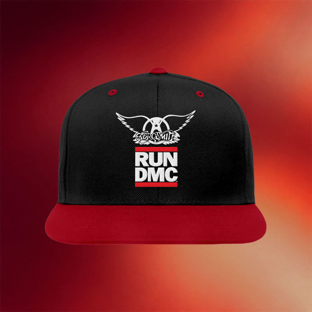 Aerosmith Merch 2026 Aerosmith X RUN DMC Walk This Way Snapback Hat Gift For Music Fans - Merchluma