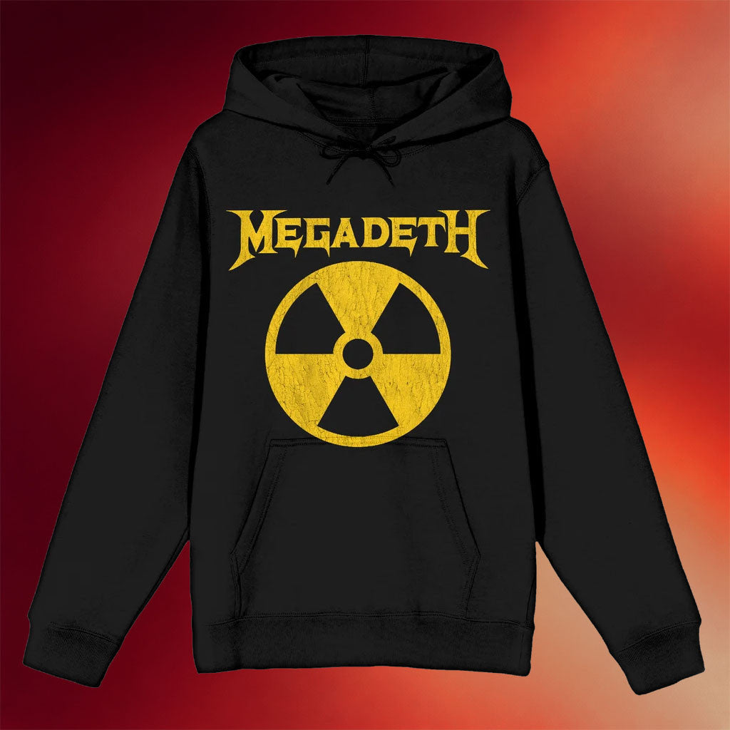 Megadeth Merch 2026 Nuclear Symbol Hoodie Black Megadeth Hoodie Gift For Band Fans - Merchluma