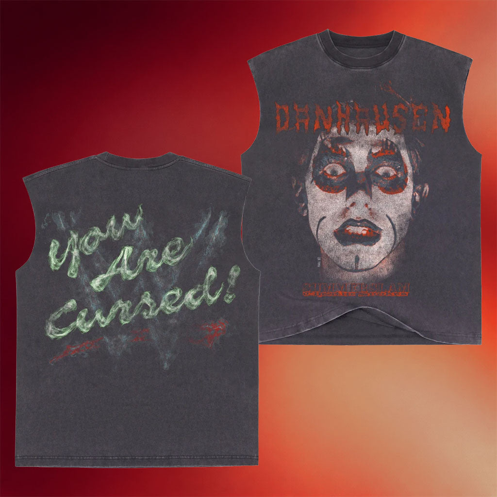 Cheatin Snakes Merch 2026 Cheatin Snakes X WWE Danhausen Tank Top You Are Cursed WWE Merch - Merchluma