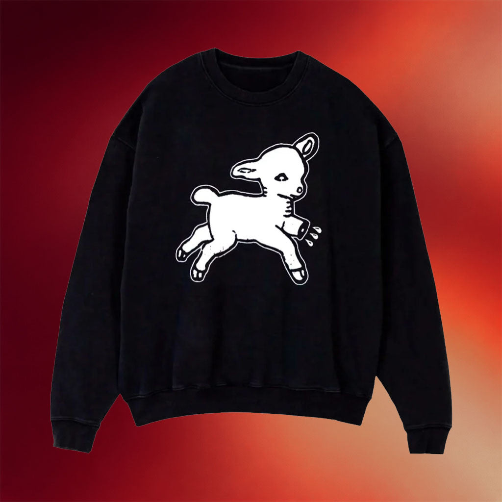 Christian Hell Merch 2026 Lamputee Crewneck Sweatshirt Black Gift Ideas For Friends - Merchluma