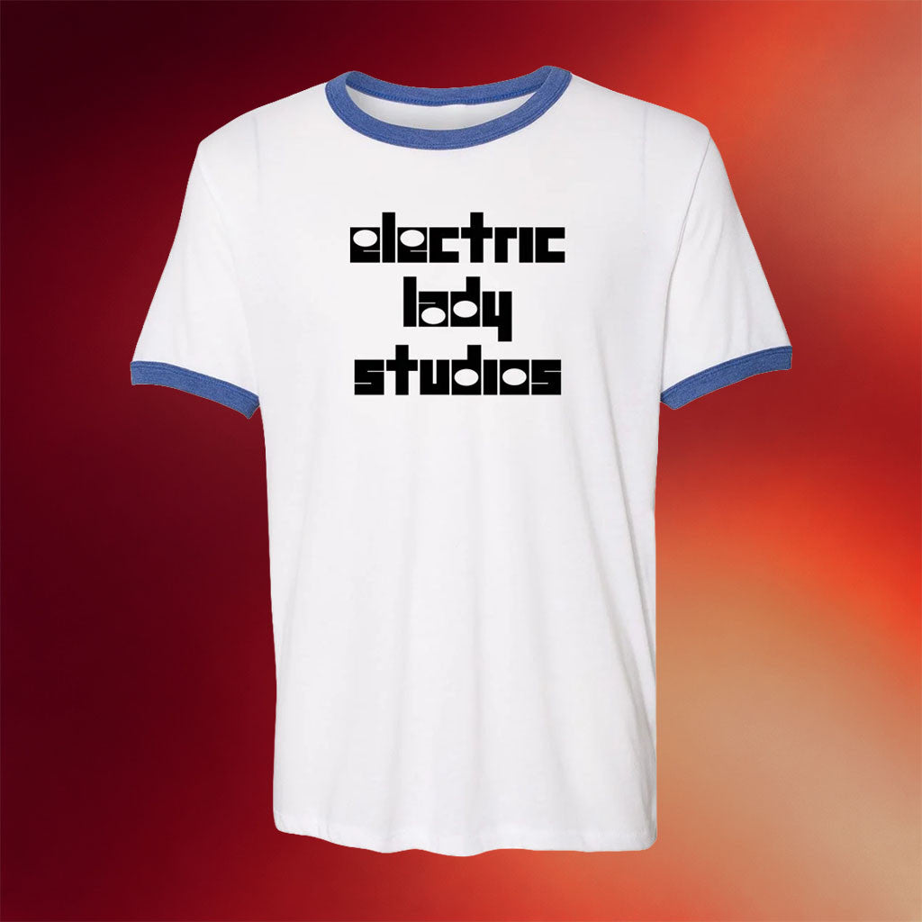 Electric Lady Studios Merch 1970's Logo Ringer Shirt Best Gift For Sisters - Merchluma