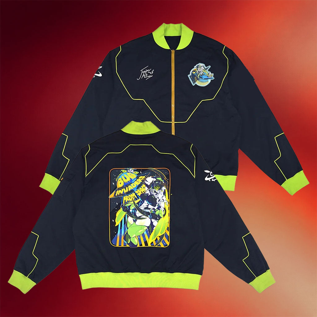 Gamer Supps Merch 2026 Space Invader Juniper Bomber Jacket Birthday Gift For BFF - Merchluma