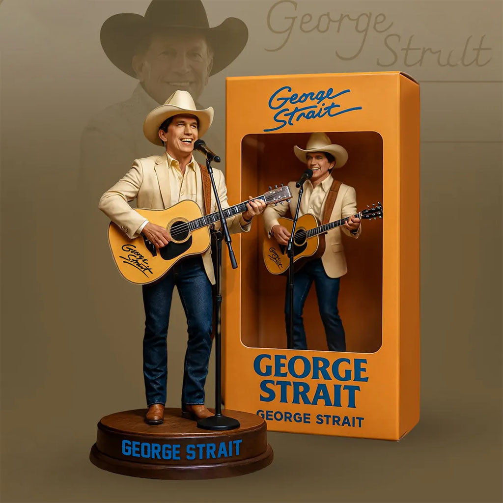 George Strait Acrylic Plaque Display Decor George Strait Merch Gift For Country Music Fans - Merchluma