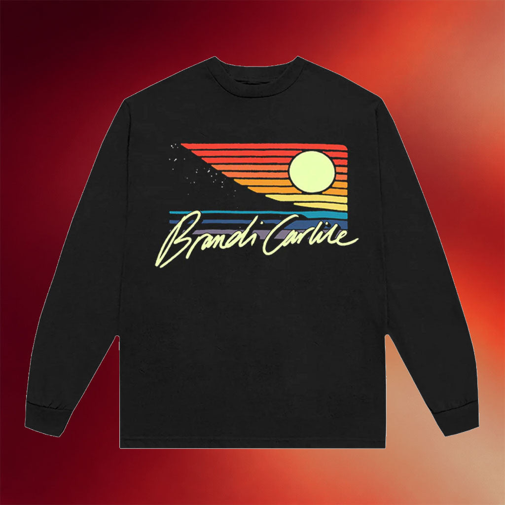 Brandi Carlile Merch Sunset Logo Long Sleeve Shirt Cool Gifts For Music Lovers - Merchluma