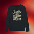 C2C Country To Country Merch 2026 Country Pickup Black Long Sleeve T-Shirt Gift Ideas For Him - Merchluma