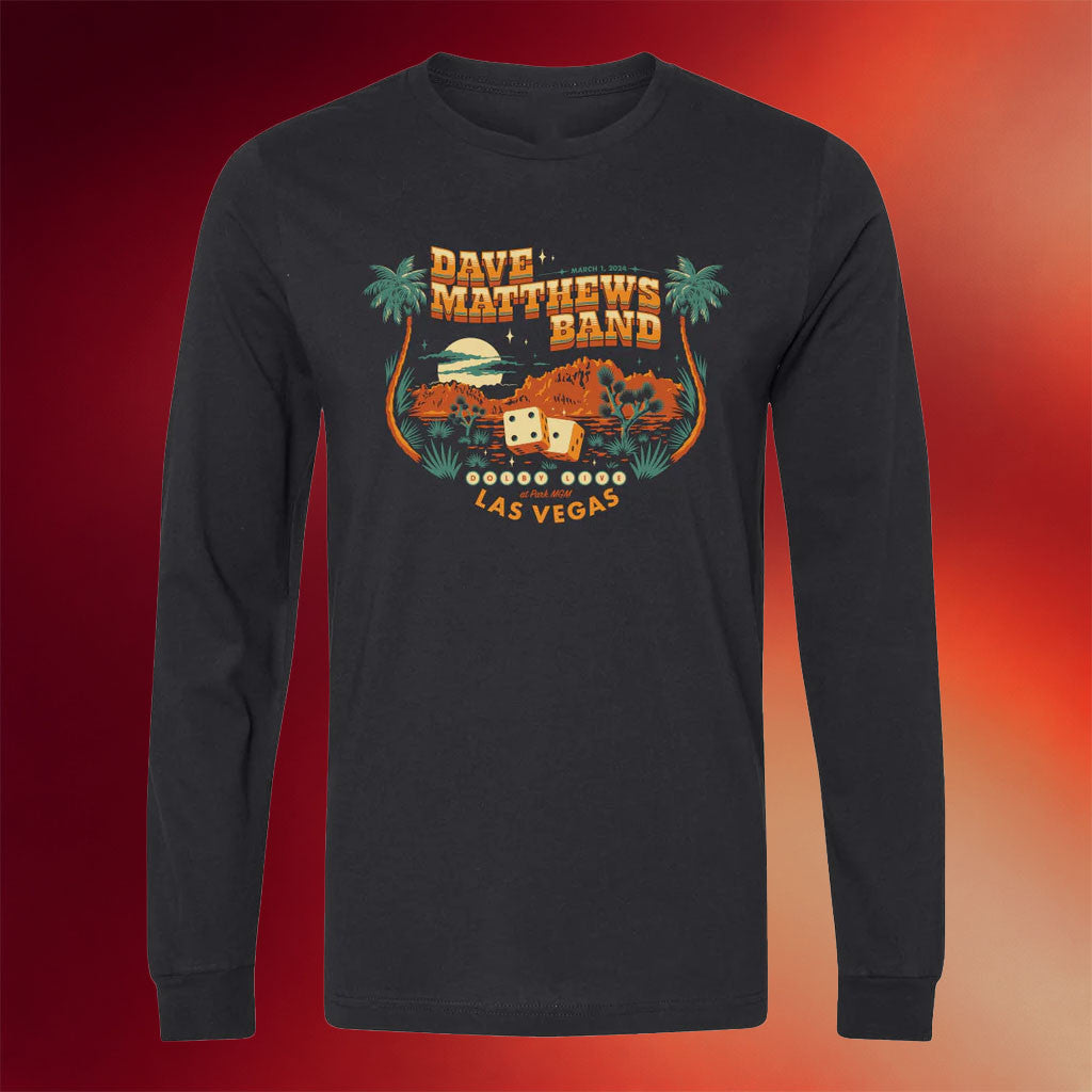 Dave Matthews Band Merch Vegas 2024 Long Sleeve T-Shirt Dave Matthews Shirt Gifts For Dad - Merchluma