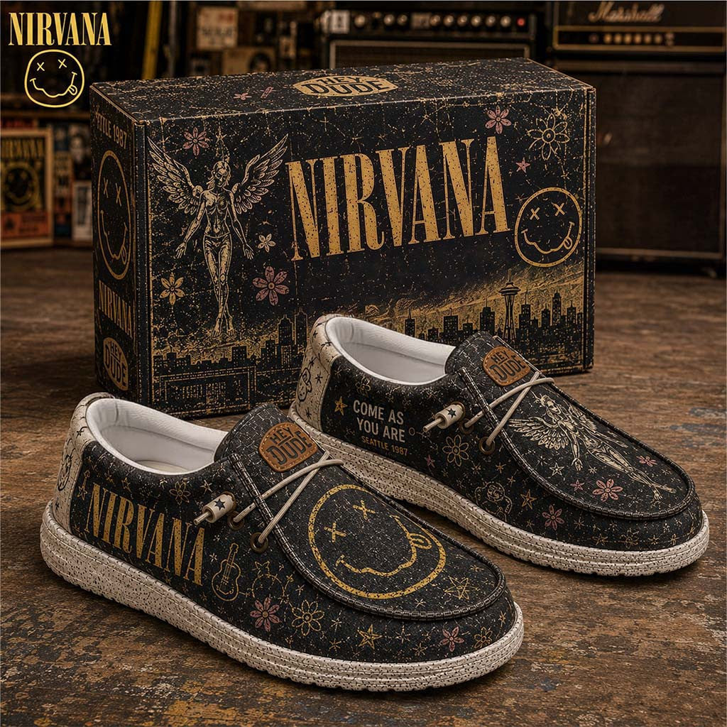 Nirvana Come As You Are Shoes Nirvana Merch Present For Rock Band Fans - Merchluma