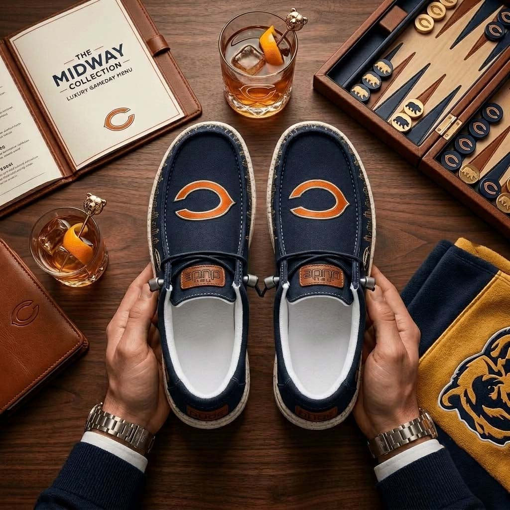 Chicago Bears Loafer Shoes Game Day Gear Chicago Bears Merch Gift For Football Lovers - Merchluma