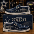 Dallas Cowboys Shoes Skyline City Loafers Dallas Cowboys Merch Gift For Football Lovers - Merchluma