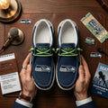 Seattle Seahawks Shoes Game Day Shoes Seattle Seahawks Merch Gift For Football Lovers - Merchluma