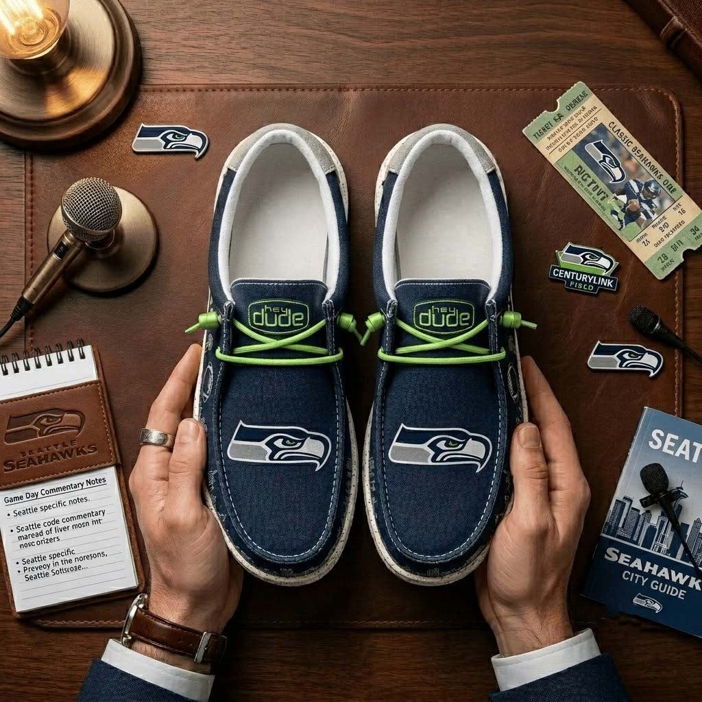 Seattle Seahawks Shoes Game Day Shoes Seattle Seahawks Merch Gift For Football Lovers - Merchluma