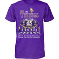 Minnesota Vikings 65th Anniversary The Beatles Abbey Road T-Shirt MN Football Merch Fan Gifts - Merchluma