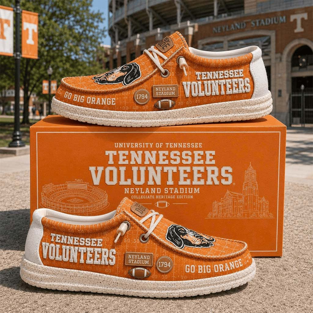 Tennessee Volunteers Go Big Orange Shoes 2026 Tennessee Volunteers Merch Gift For Football Fan - Merchluma