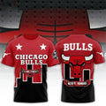 Chicago Bulls Skyline Basketball Shirt Chicago Bulls Merch Basketball Enthusiast Gifts - Merchluma