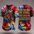 Superman Man Of Steel Tie Dye T-Shirt Truth Justice Hope Tee Superman Merch Superhero Fan Gifts - Merchluma