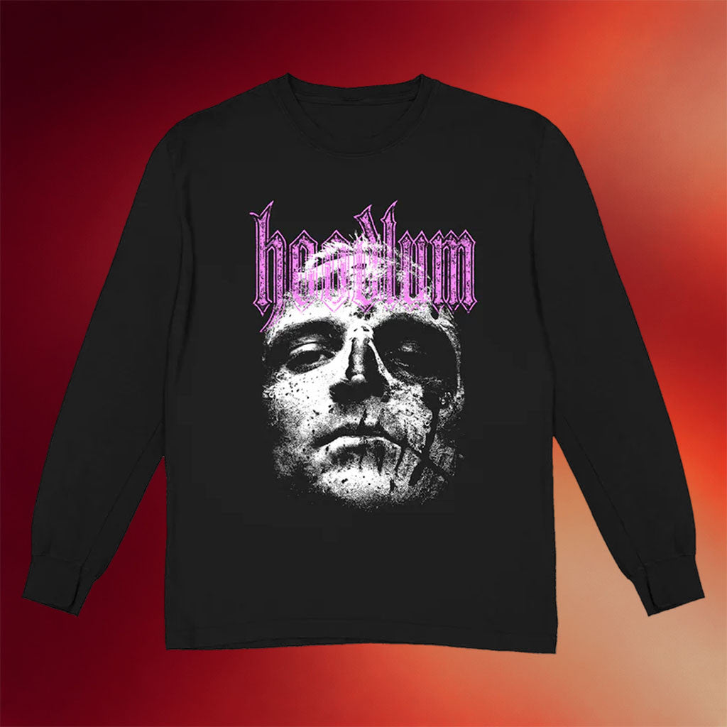 Hoodlum Merch Face Long Sleeve T-Shirt Birthday Gift Ideas For Boyfriend - Merchluma