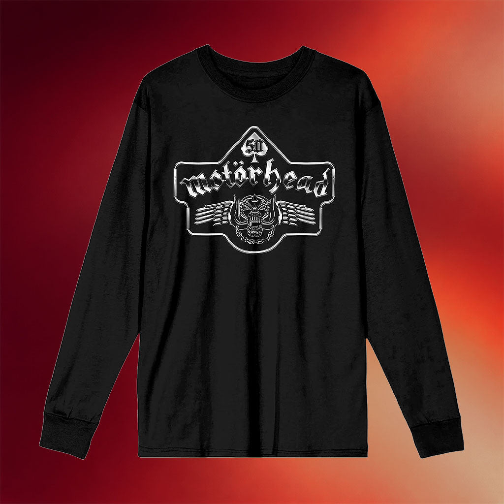 Motorhead Merch 2026 Motorhead 50th Anniversary Long Sleeve Shirt Gifts For Band Fans - Merchluma