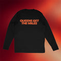 Run Hustle Run Merch 2026 Queens Get The Miles RHR Long Sleeve T-Shirt Gifts For Father's Day - Merchluma