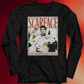 Tony Montana Shirt The World Is Yours Scarface Long Sleeve Shirt Best Father's Day Gifts - Merchluma