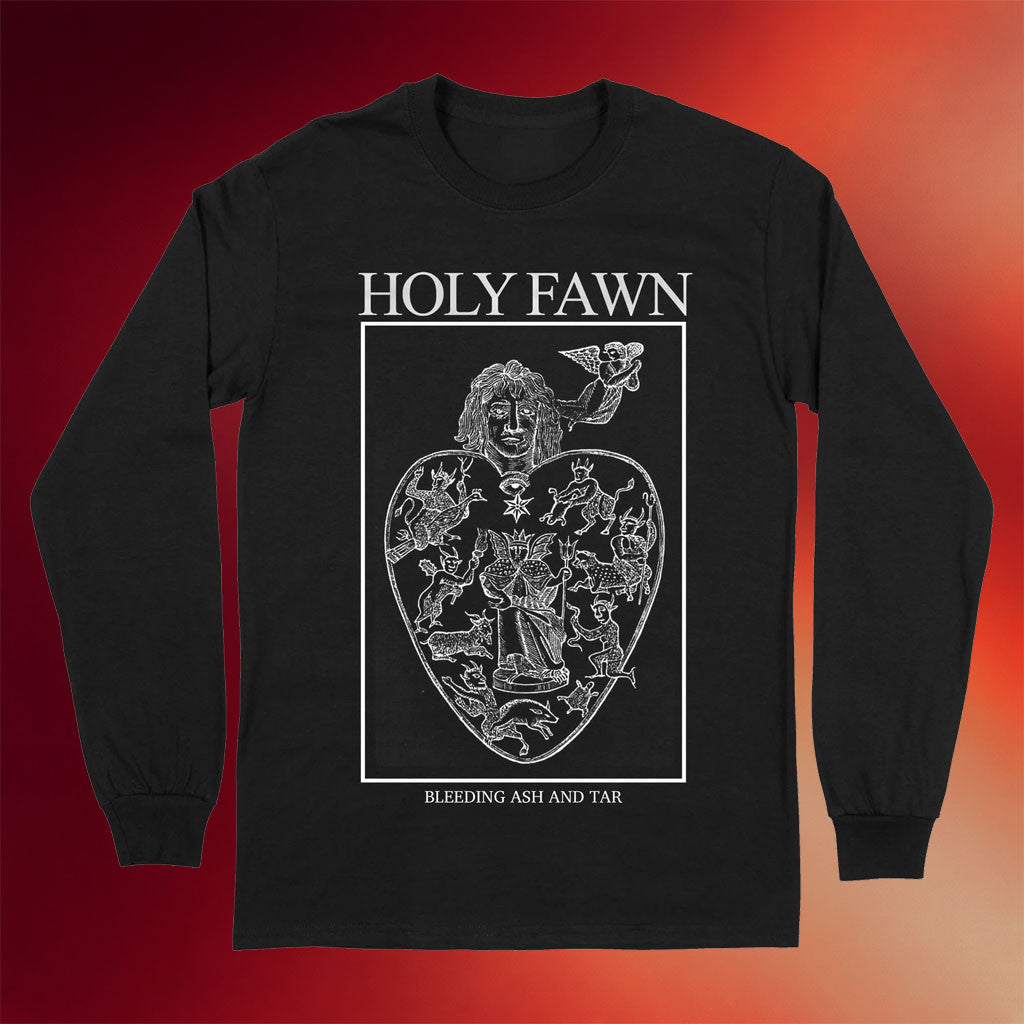 Holy Fawn Merch 2026 Bleeding Ash And Tar Long Sleeve Shirt Gift Ideas For Rock Music Lovers - Merchluma