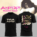 Tyla Merch 2026 Apop World Tour T-Shirt Black Concert Merchandise Gift For Music Fans - Merchluma
