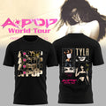 Tyla Merch Apop World Tour T-Shirt Black Gifts For Music Lovers - Merchluma