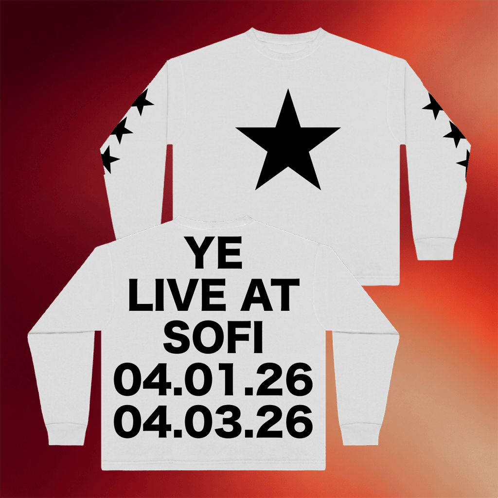 Kanye West Merch 2026 YE Live At Sofi Long Sleeve Shirt YE Bully Merch Hip Hop Lover Gifts - Merchluma