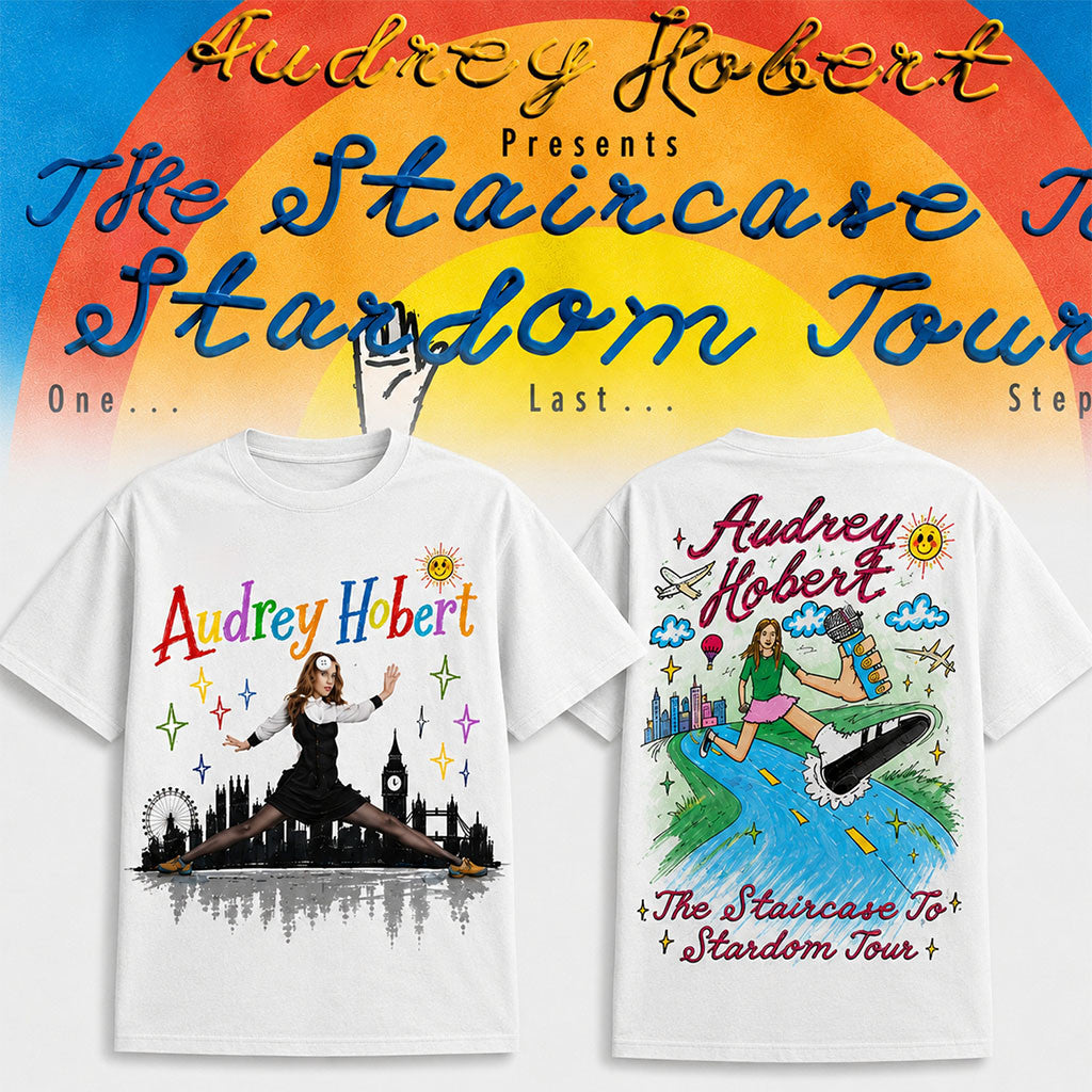 Audrey Hobert Merch The Staircase To Stardom Tour Shirt Gifts For Music Enthusiasts - Merchluma