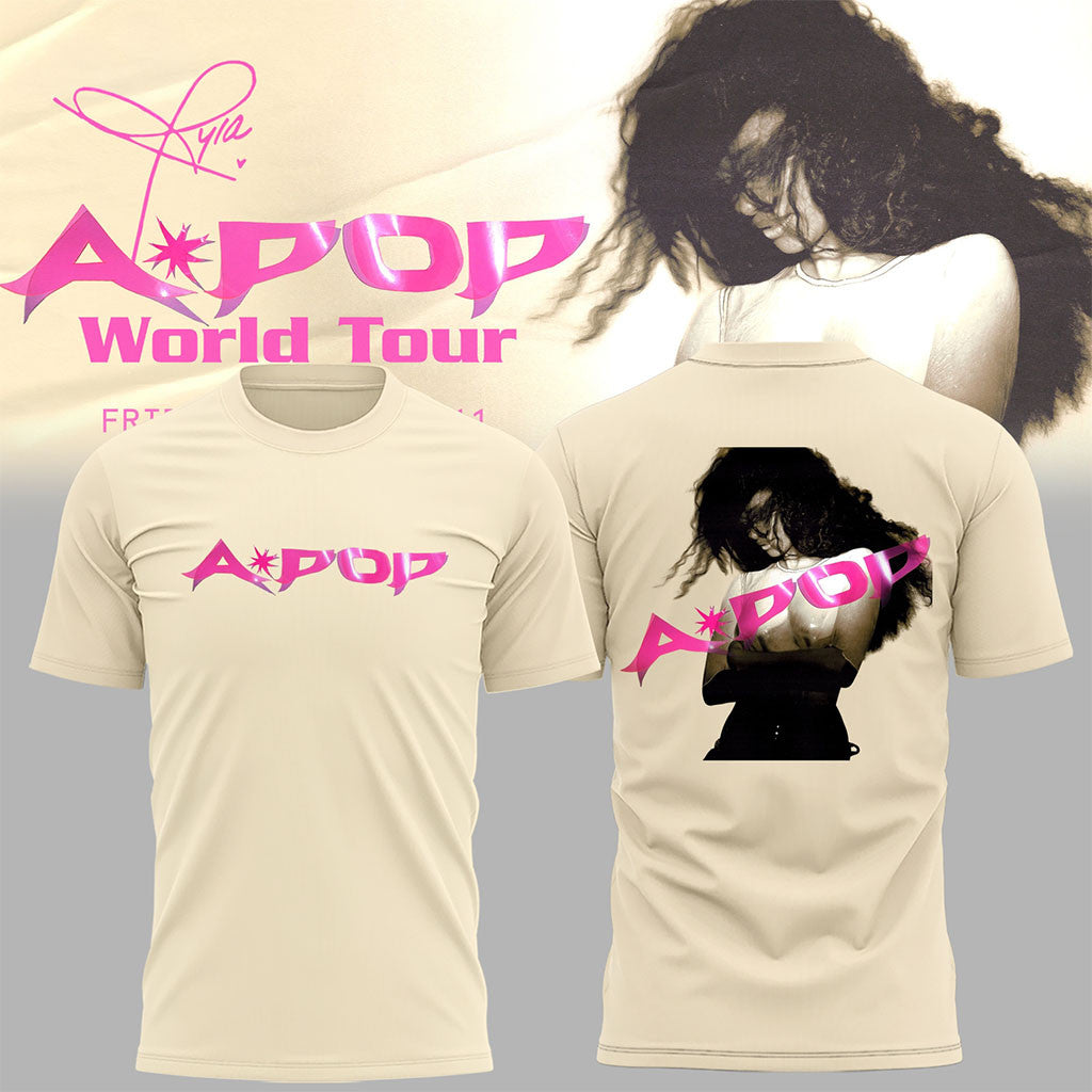 Tyla Merch 2026 Apop World Tour T-Shirt Music Concert Fan Apparel Gift For Friends - Merchluma