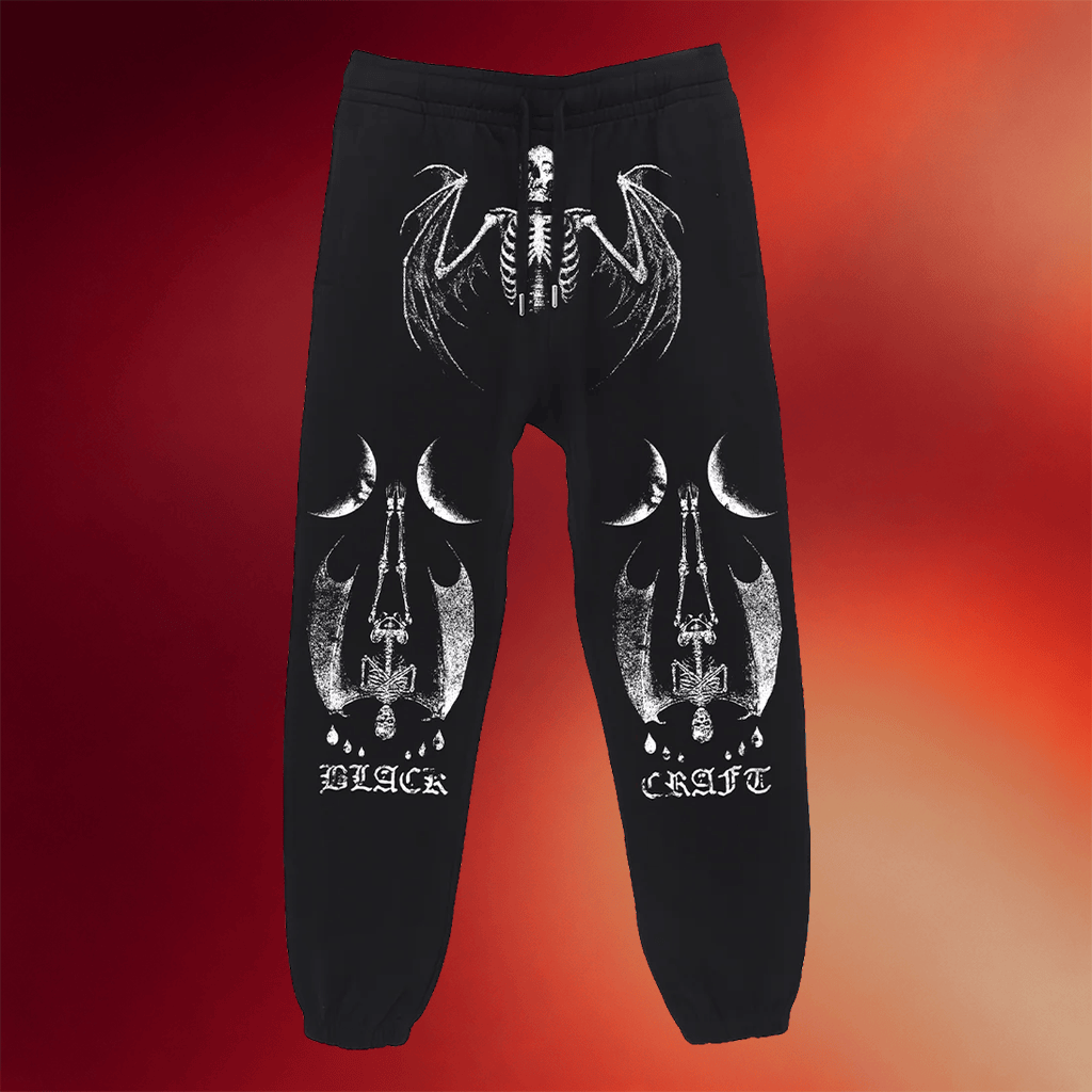 Blackcraft Clothing Merch 2026 Bat Skelly Sweatpants Spooky Gifts For Friends - Merchluma