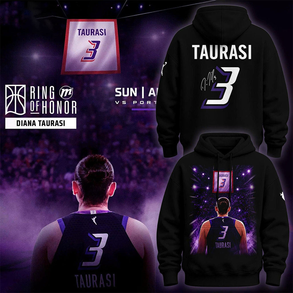 Diana Taurasi #3 Signature Hoodie Phoenix Mercury Merch Presents For Basketball Fans - Merchluma