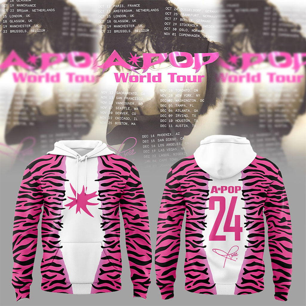 Tyla Merch APOP World Tour 2026 Signature Hoodie Tyla Concert Merch Best Gift For Music Lovers - Merchluma