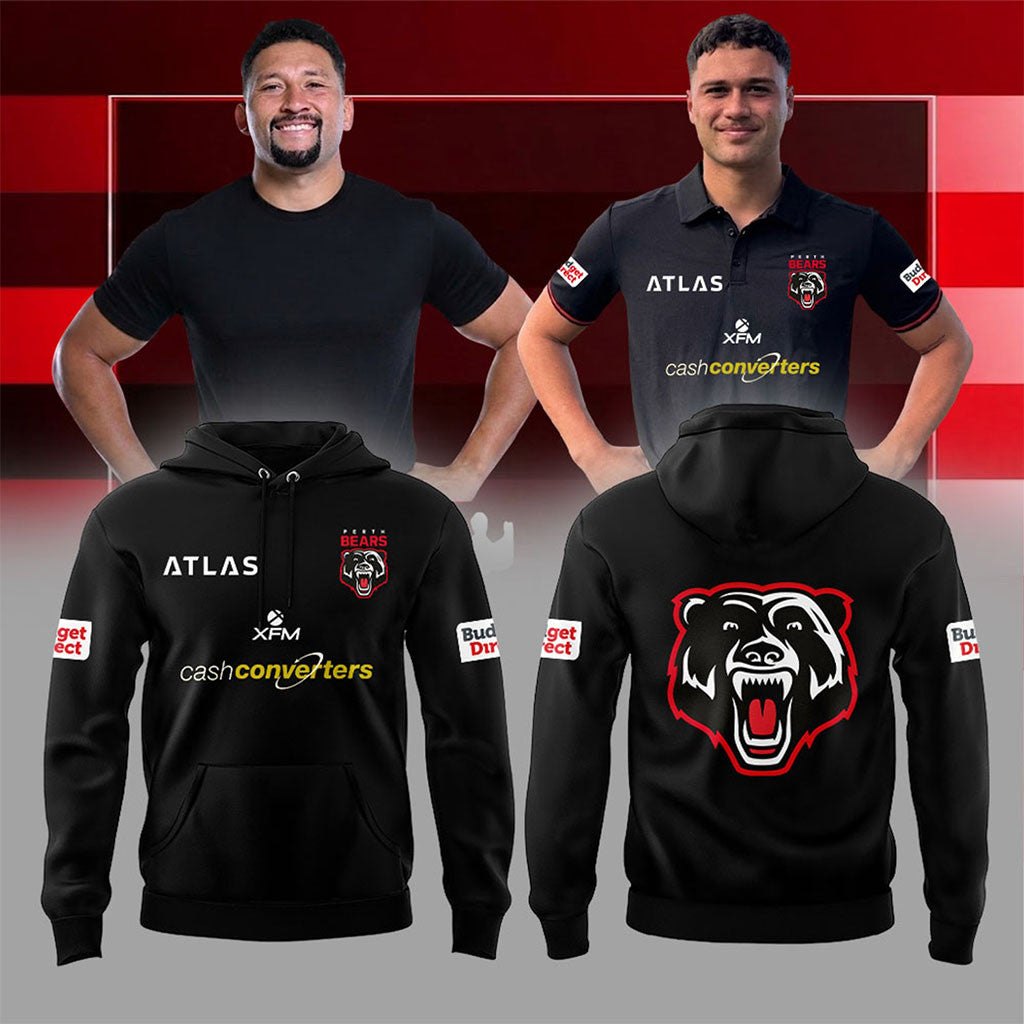 Perth Bears Men's Black Hoodie Perth Bears Merch Best Gifts For Husband - Merchluma