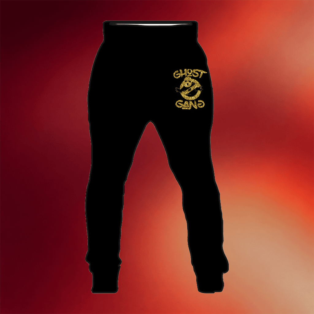 Ghost Gang Merch Black Gold Ghost Gang Sweatpants Present For Him - Merchluma