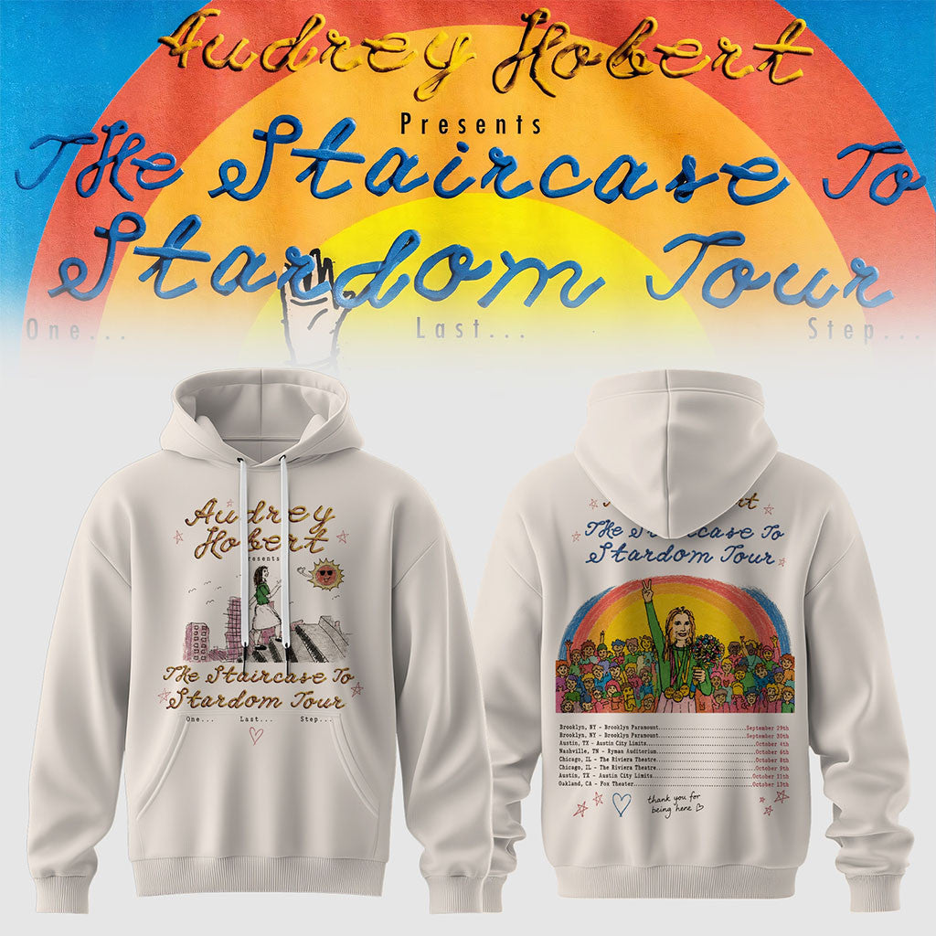 Audrey Hobert Merch The Staircase To Stardom Tour Hoodie Best Gifts For Music Lovers - Merchluma