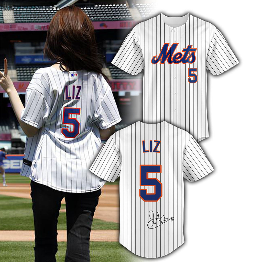 New York Mets #5 Liz 2026 Baseball Jersey NY Mets Merch Best Gifts For Baseball Lovers - Merchluma