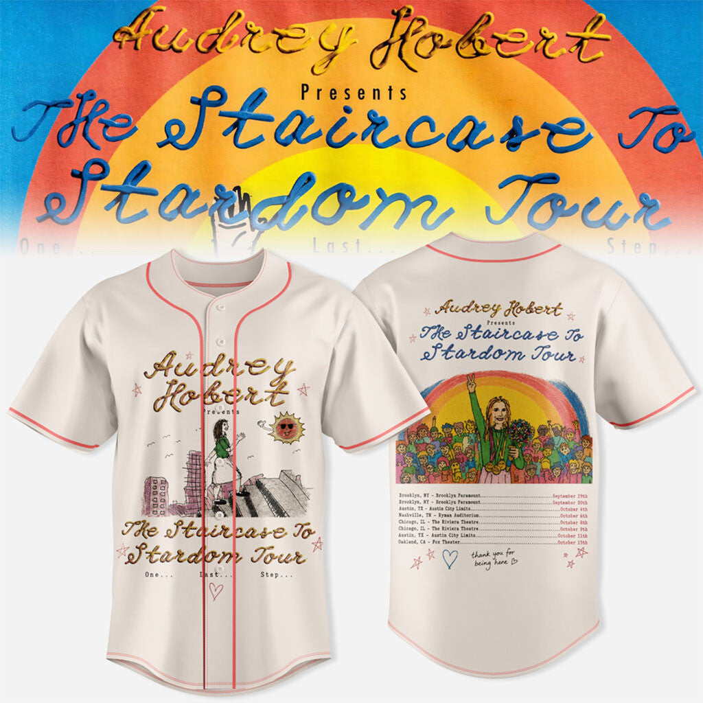 Audrey Hobert The Staircase To Stardom Tour Baseball Jersey Audrey Hobert Merch Gifts For Fans - Merchluma