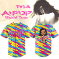 Tyla Apop World Tour 2026 Baseball Jersey Tyla Merch Concert Clothing Gift For Music Lovers - Merchluma
