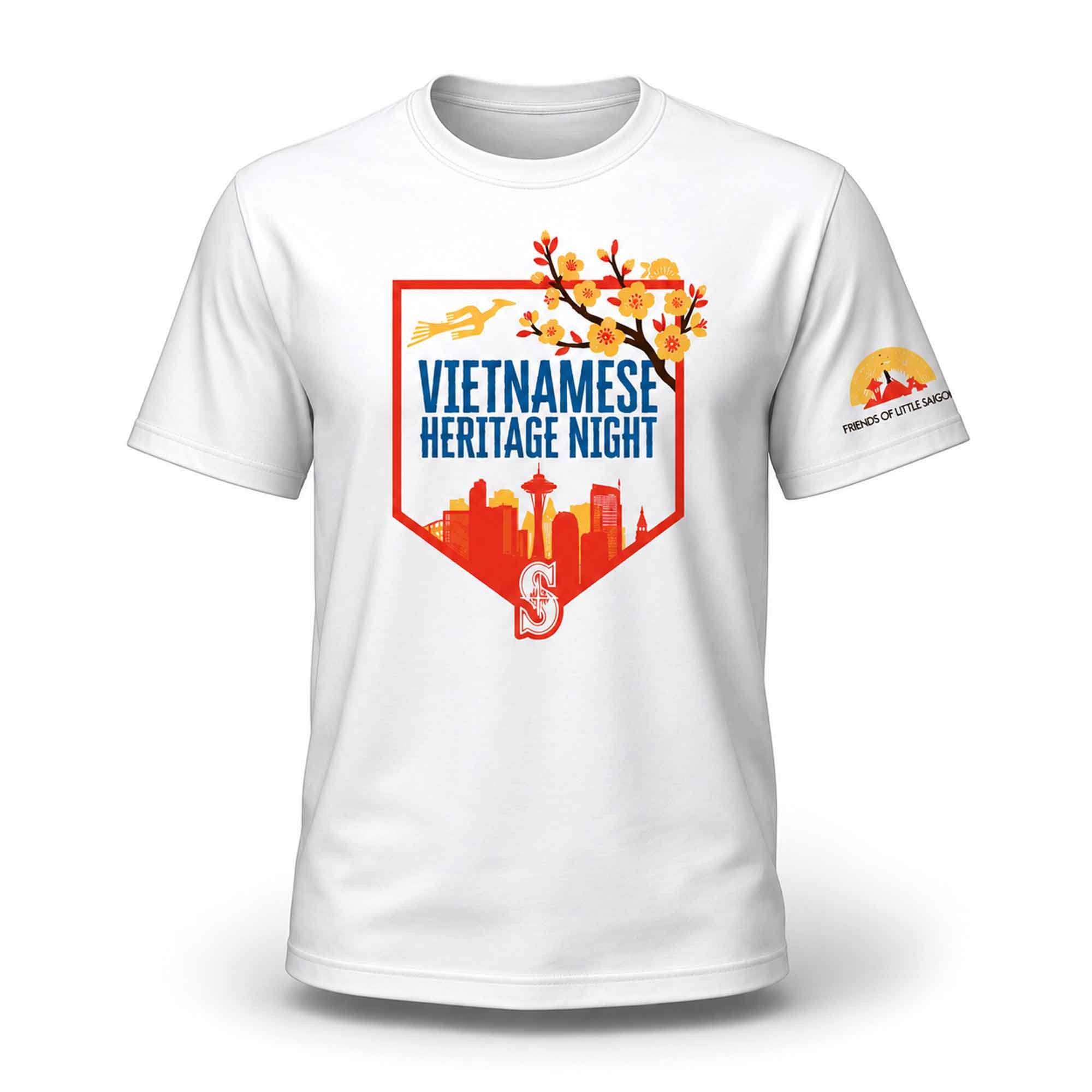 2026 Mariners Vietnamese Heritage T-Shirt Seattle Mariners Merch Present For Brothers - Merchluma