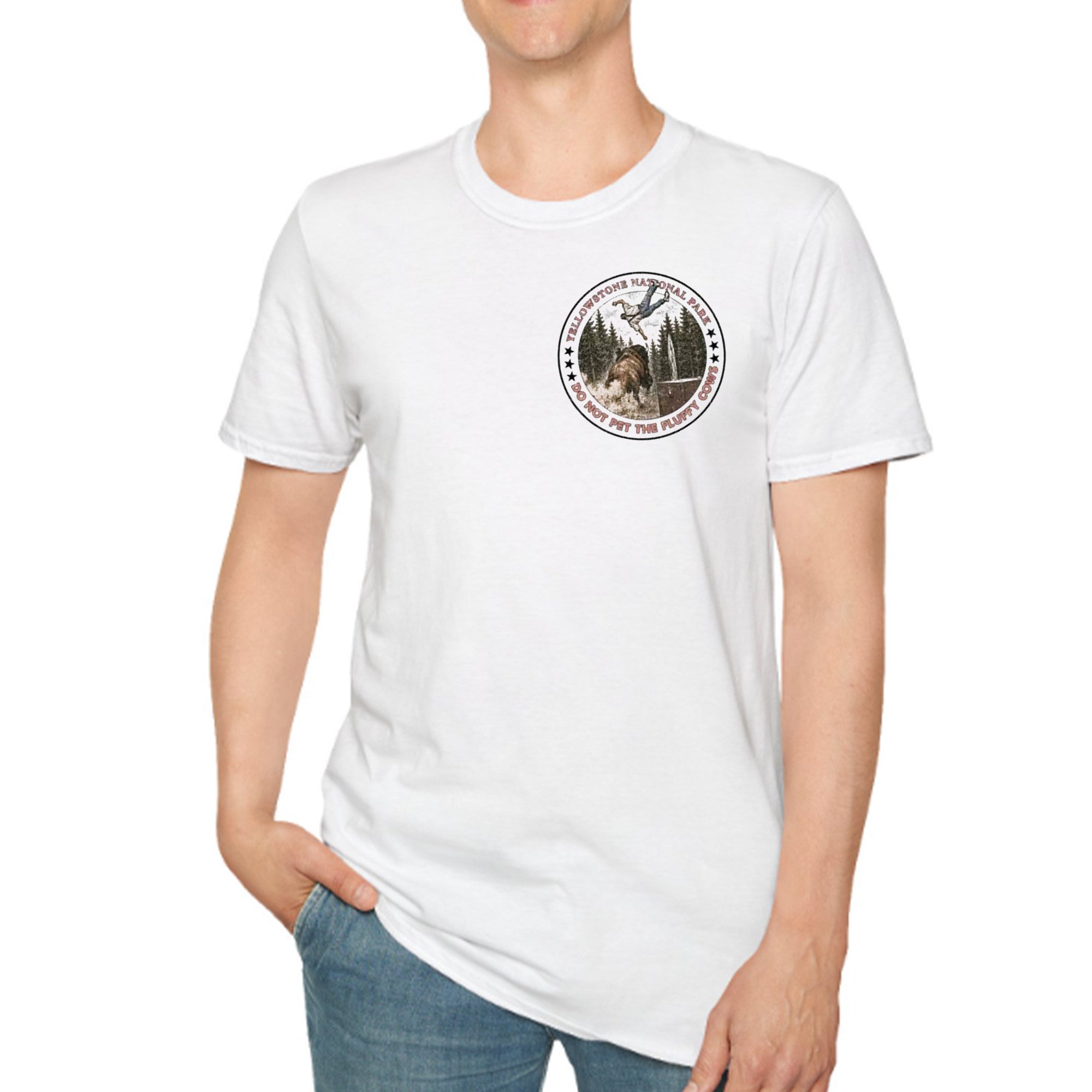 Do Not Pet The Fluffy Cows Yellowstone National Park Shirt Funny Bison Meme Tee Gift Ideas - Merchluma