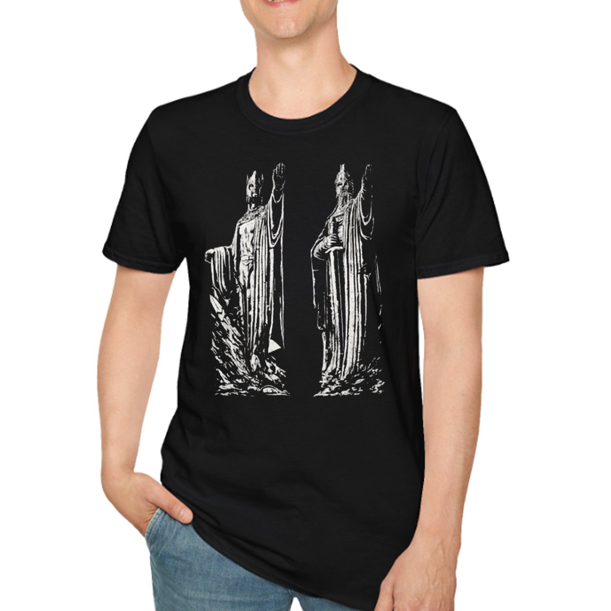 The Argonath LOTR Shirt Black The Lord Of The Rings Merch 2026 Gift For Brothers - Merchluma
