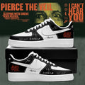 Custom Pierce The Veil Merch I Can't Hear You World Tour 2026 Signature Shoes Black White - Merchluma