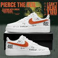 Custom Pierce The Veil Merch I Can't Hear You World Tour 2026 Signature Shoes White Fan Gifts - Merchluma