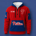 2026 Phillies EST 1883 Quarter Zip Hoodie Philadelphia Phillies Merch Gift For Baseball Fans - Merchluma