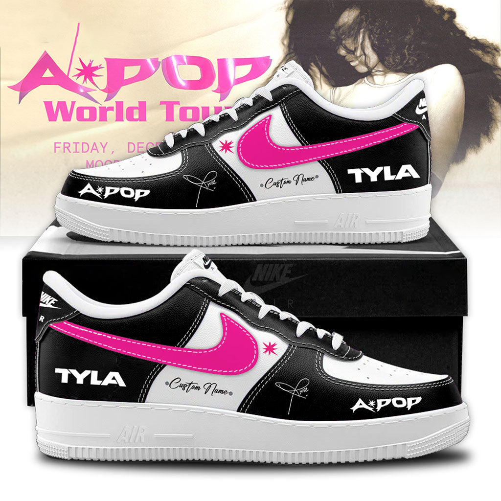 Custom Tyla Apop World Tour Sneakers Tyla Merch Gifts For Music Enthusiasts - Merchluma