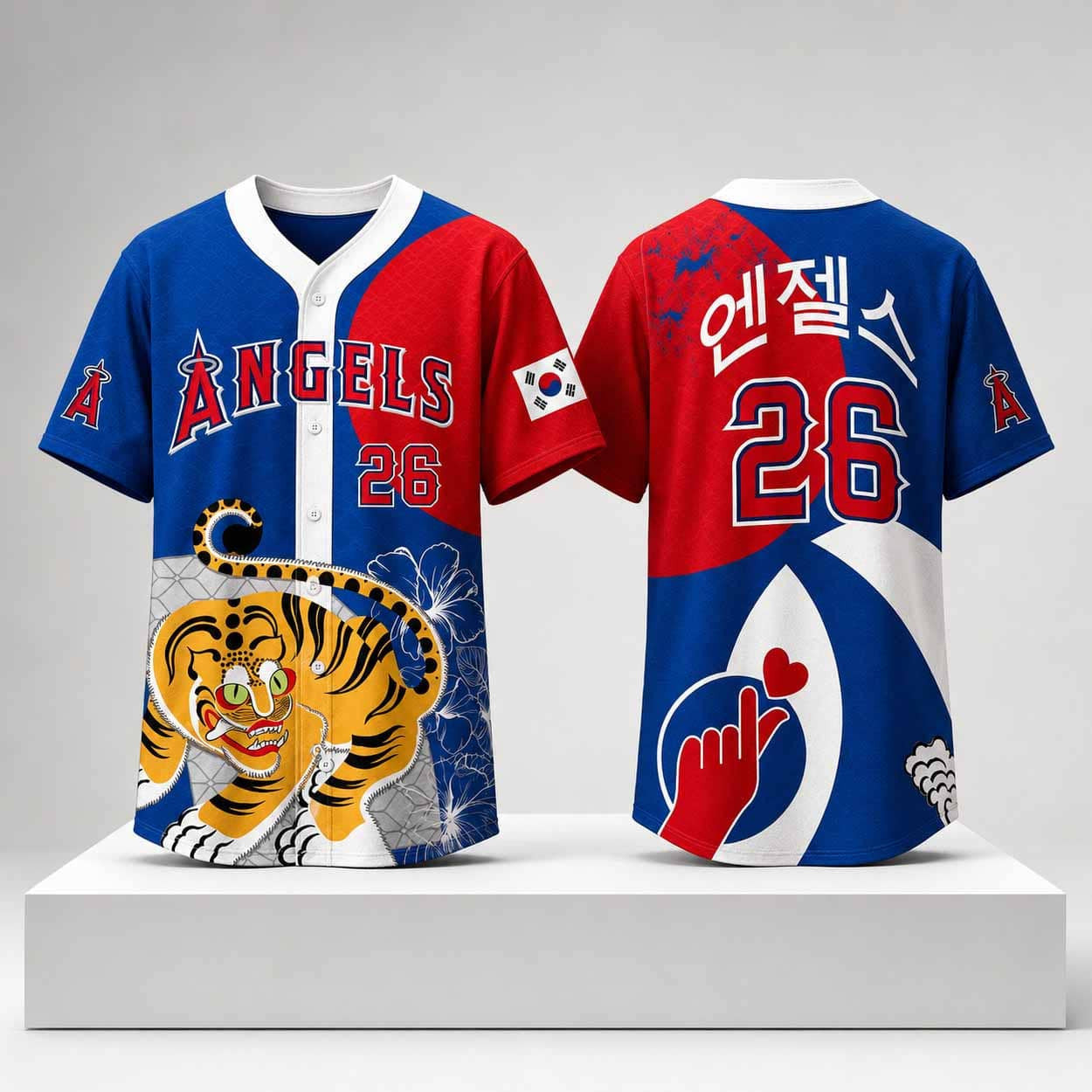 Angels Korean Heritage Night Jersey 2026 Los Angeles Angels Merch Gift For Friends - Merchluma