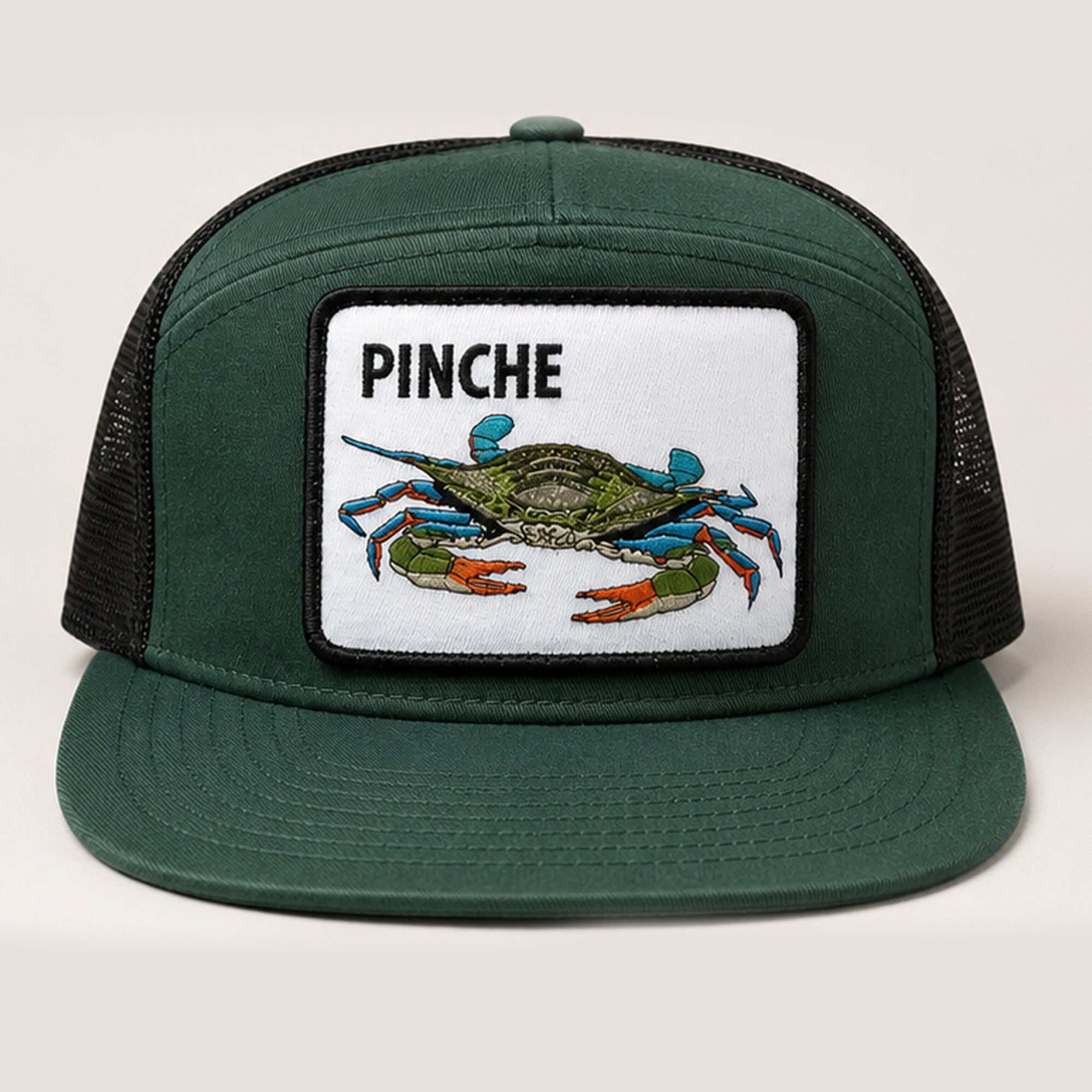 2026 New Blue Crab Pinche Trucker Snapback Hat Birthday Presents For Boyfriend - Merchluma