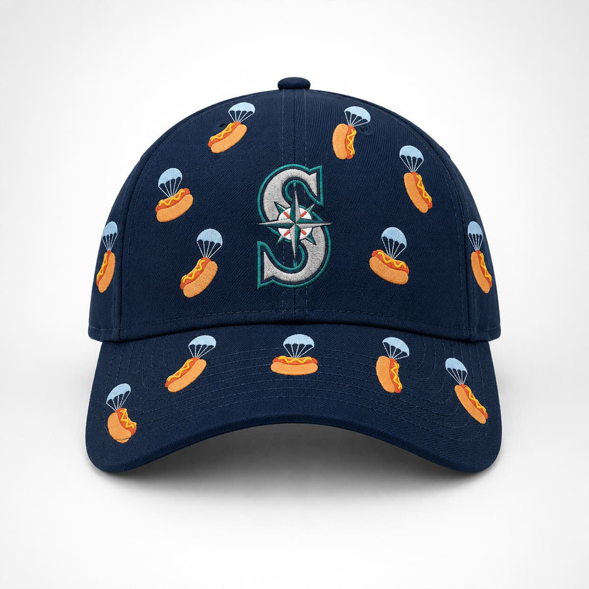 2026 Mariners Hot Dog Hat Embroidered Seattle Mariners Merch Baseball Fan Gear Gift For Son - Merchluma