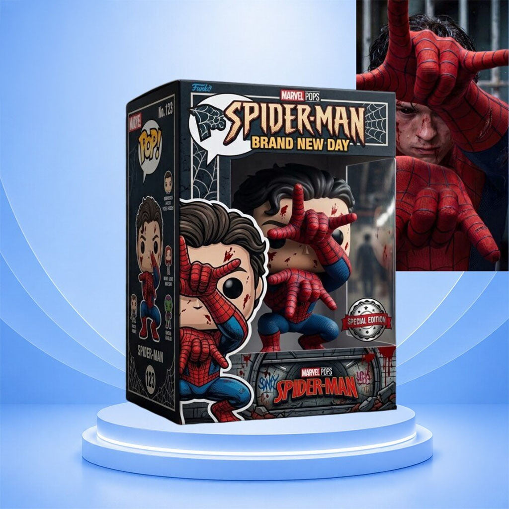 Marvel Spider Man Brand New Day Funko Pop Spider Man Merch Display Room Decoration - Merchluma